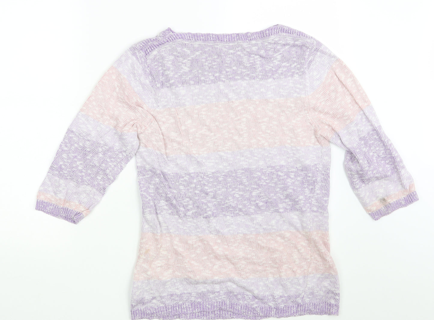 Damart Womens Multicoloured Striped  Pullover Jumper Size 10