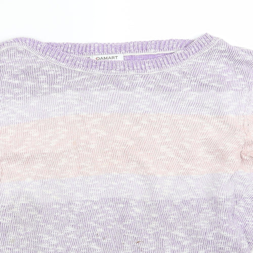 Damart Womens Multicoloured Striped  Pullover Jumper Size 10