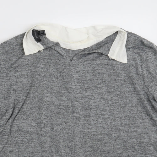 Primark Womens Grey   Pullover Sweatshirt Size 14