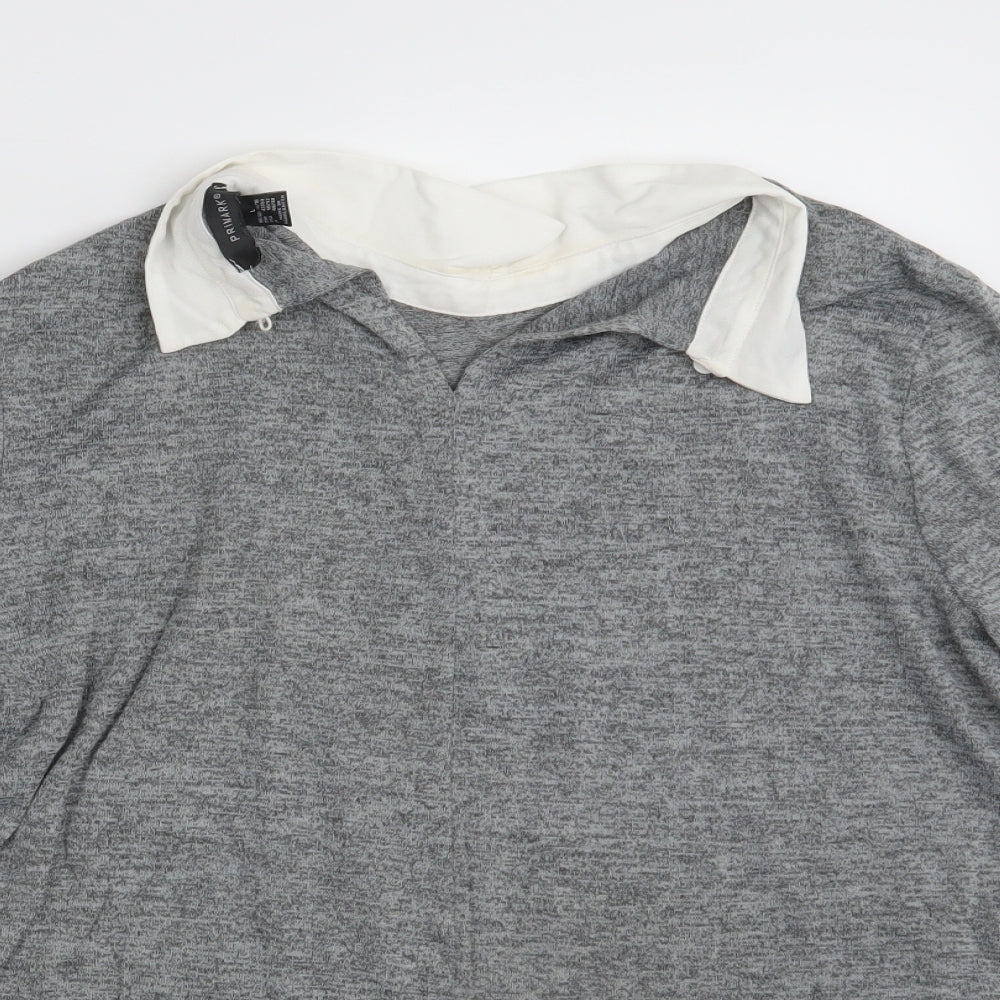 Primark Womens Grey   Pullover Sweatshirt Size 14