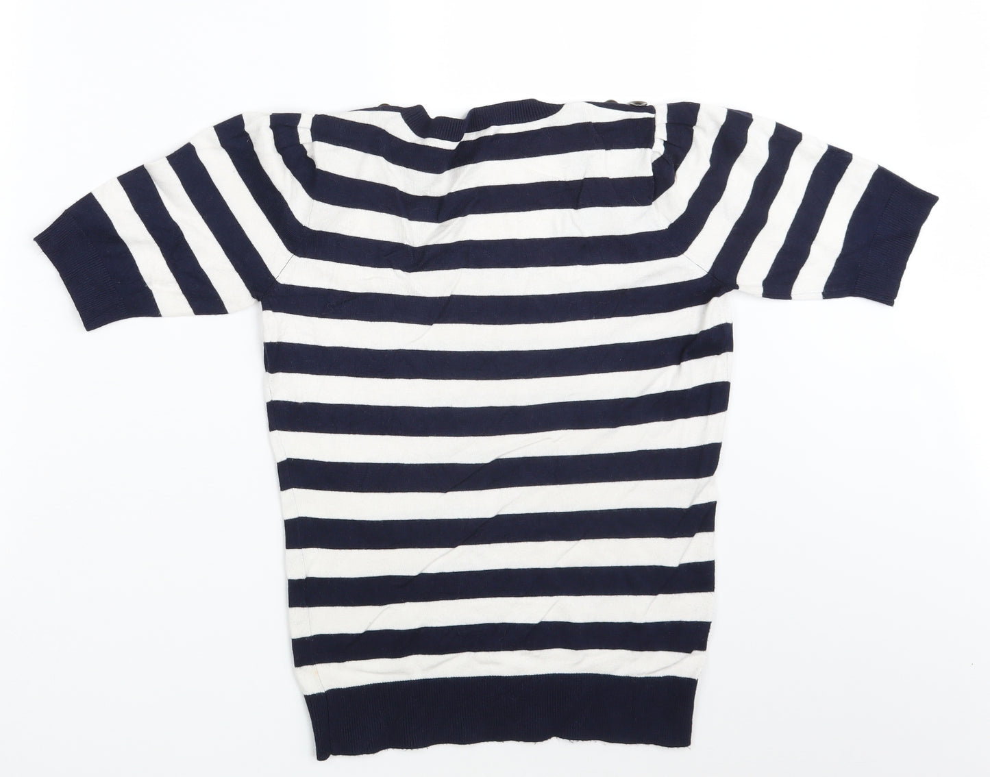 Planet Womens Multicoloured Striped  Pullover Sweatshirt Size XS