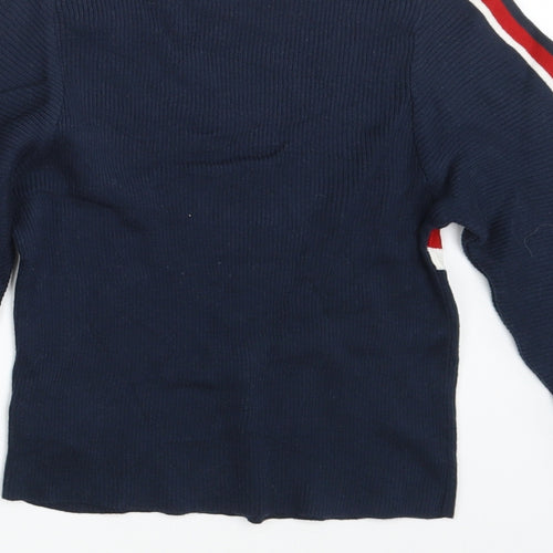 Primark Womens Blue Striped  Pullover Sweatshirt Size 6