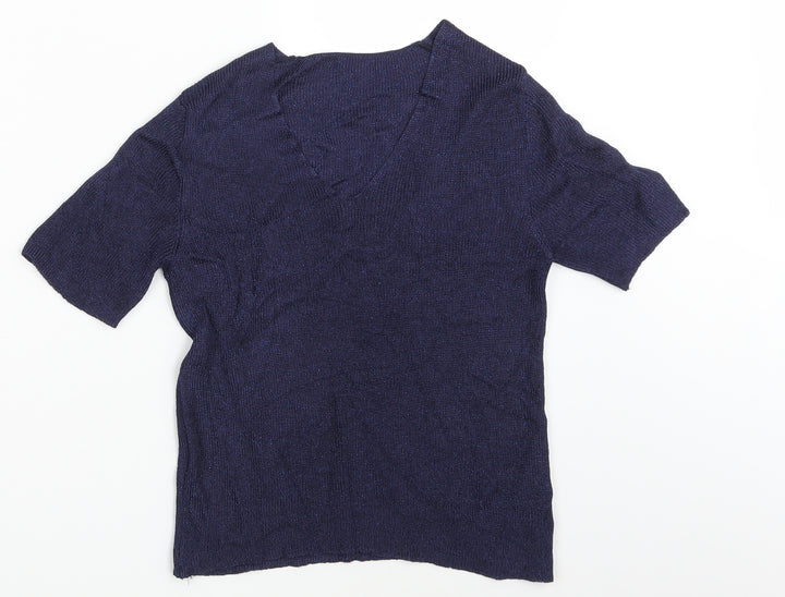 M&S Womens Blue Pullover Sweatshirt Size 10