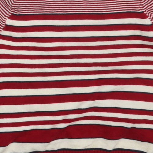 M&S Girls Multicoloured Striped  Pullover Jumper Size 3-6 Months