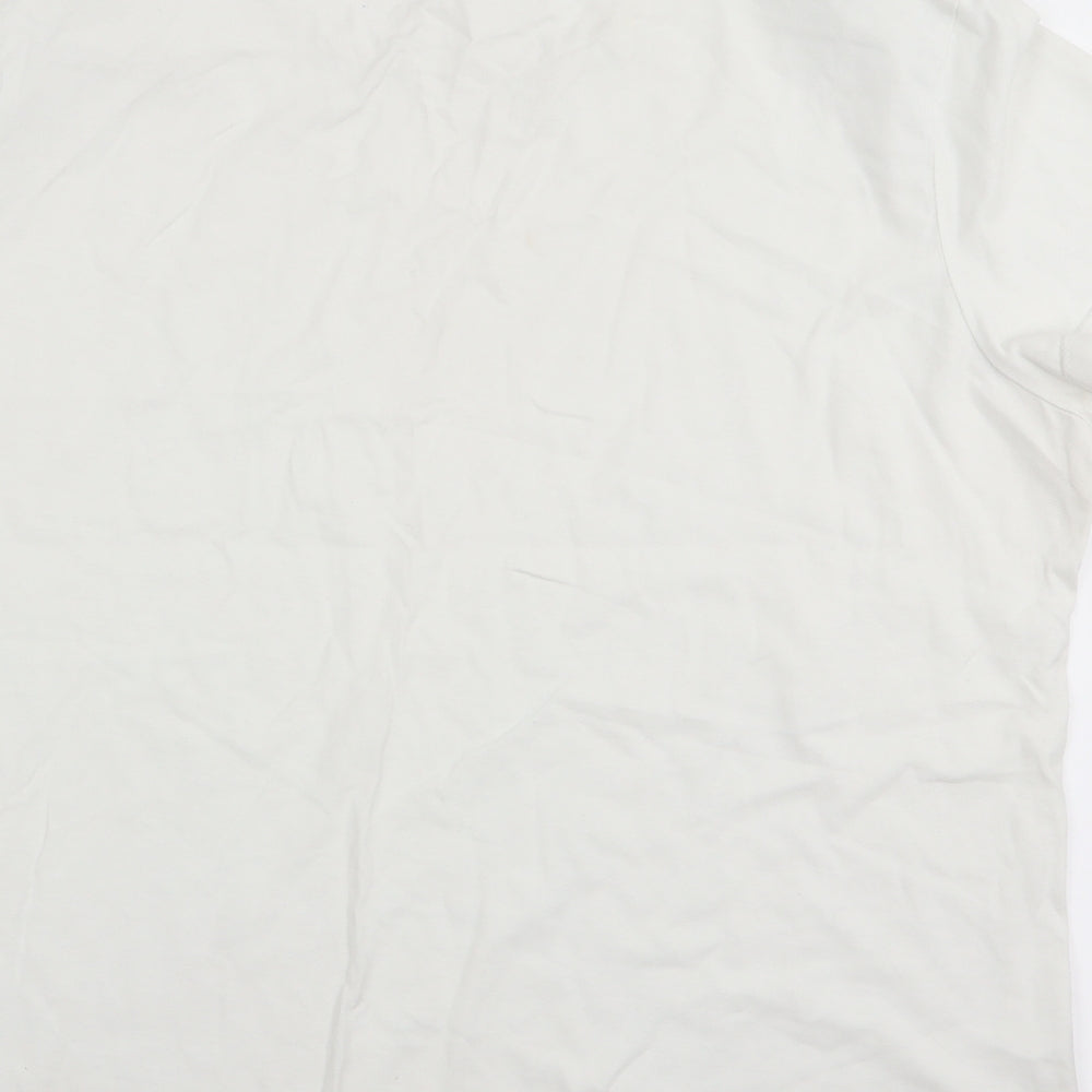 Zara Womens White   Basic T-Shirt Size L