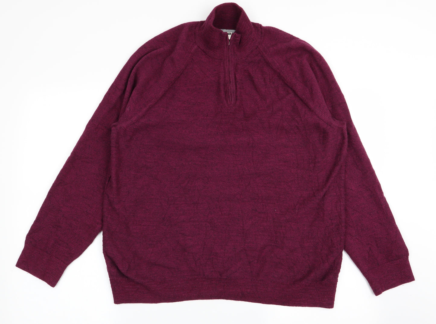 M&S Mens Red   Pullover Jumper Size XL
