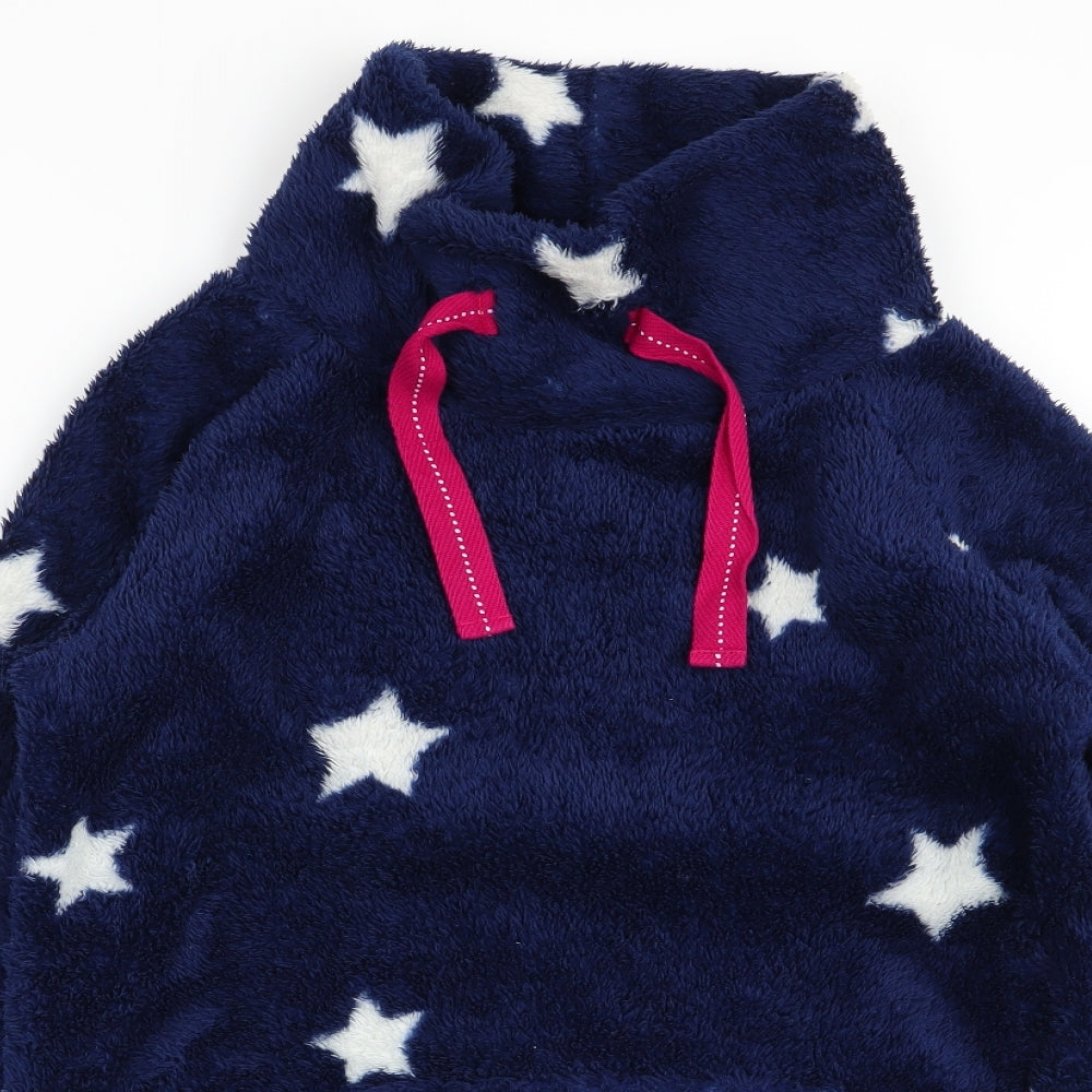 TU Womens Blue Geometric  Pullover Jumper Size S  - lounge jumper