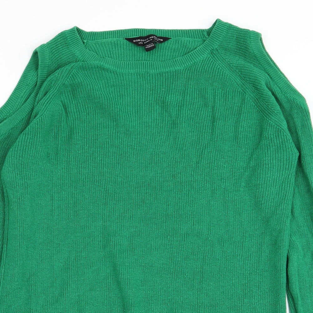 Dorothy Perkins Womens Green   Pullover Jumper Size 12