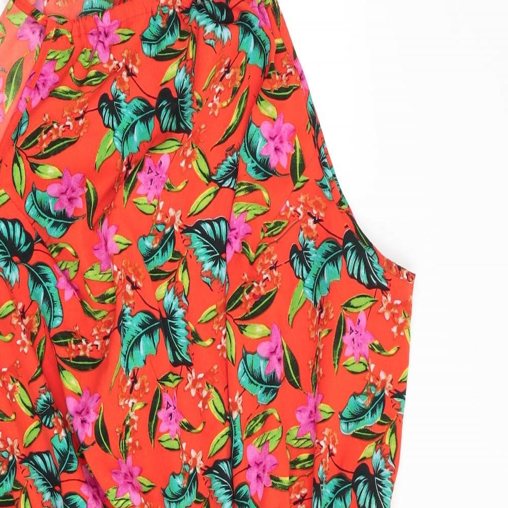 pep and co Womens Multicoloured Floral  Playsuit One-Piece Size 18