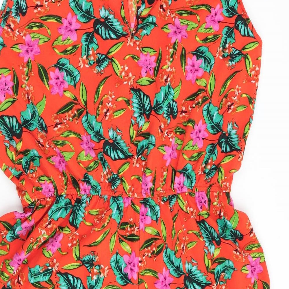pep and co Womens Multicoloured Floral  Playsuit One-Piece Size 18