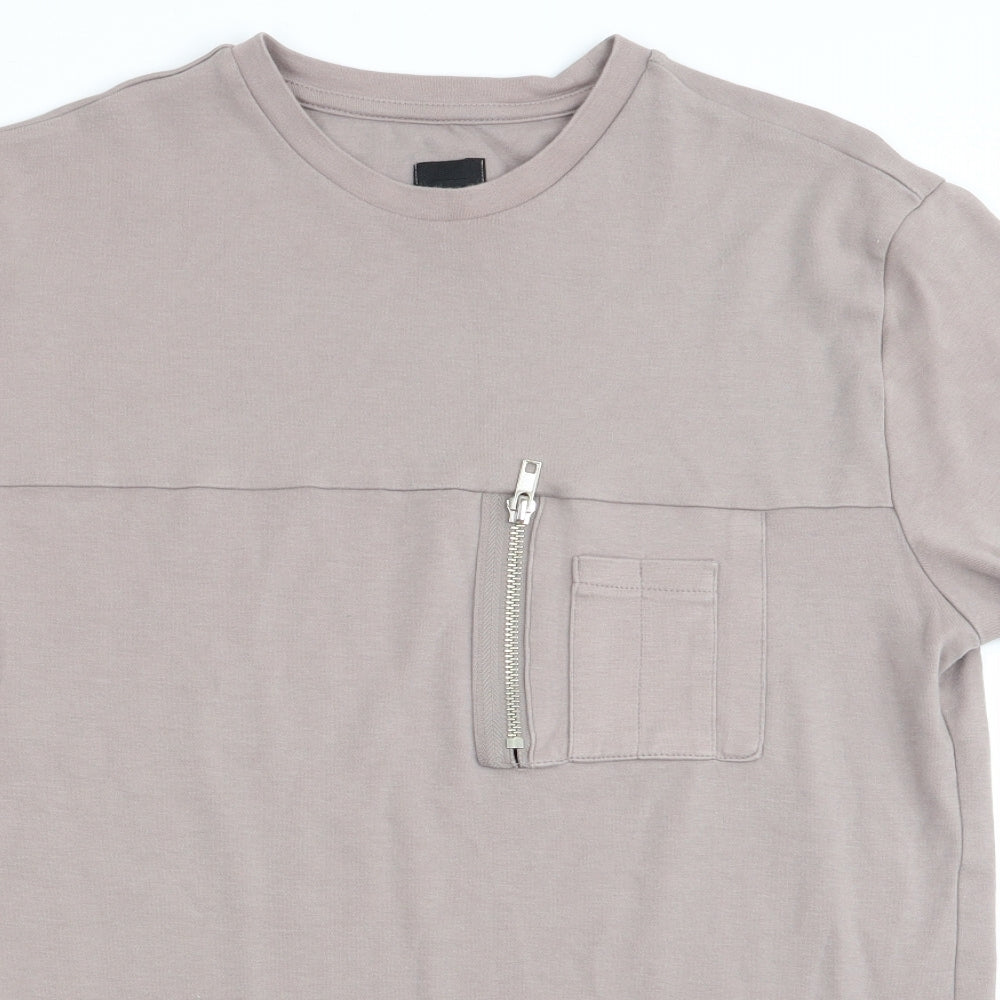 River Island Mens Beige    T-Shirt Size S