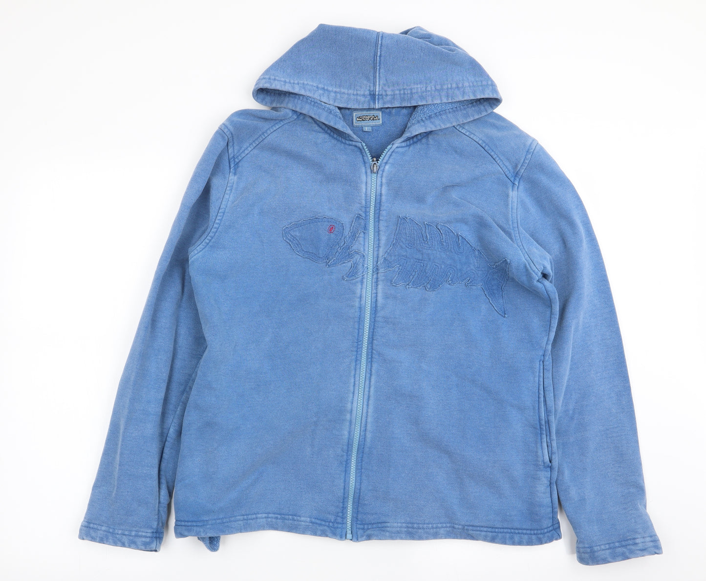 Weird Fish Mens Blue   Full Zip Jumper Size L