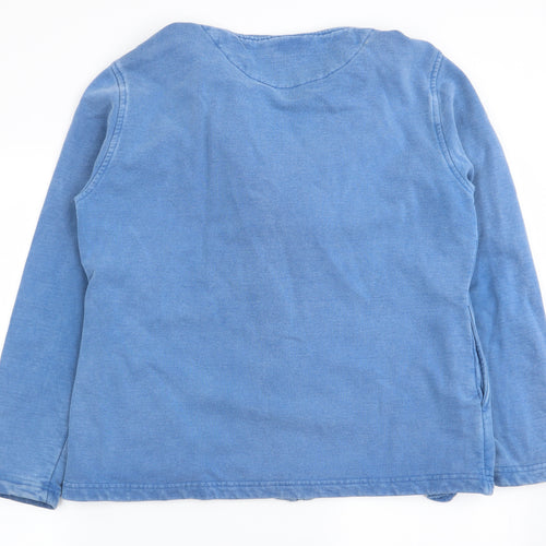 Weird Fish Mens Blue   Full Zip Jumper Size L