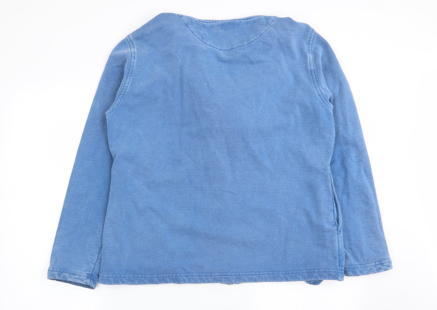 Weird Fish Mens Blue   Full Zip Jumper Size L
