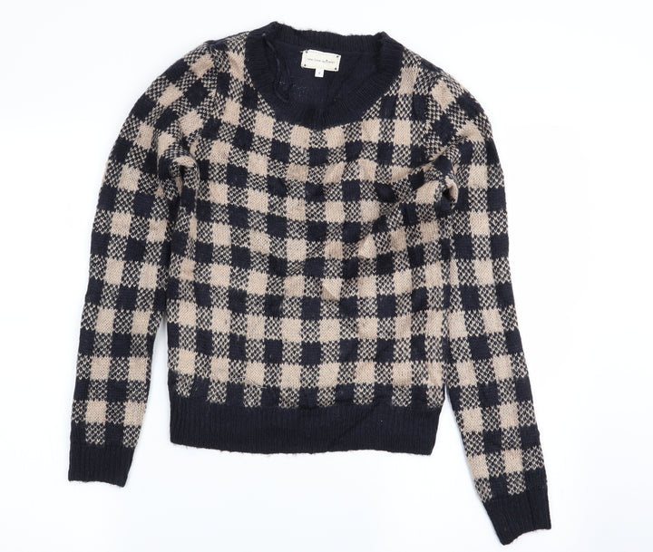 New Look Womens Multicoloured Check Pullover Jumper Size 6
