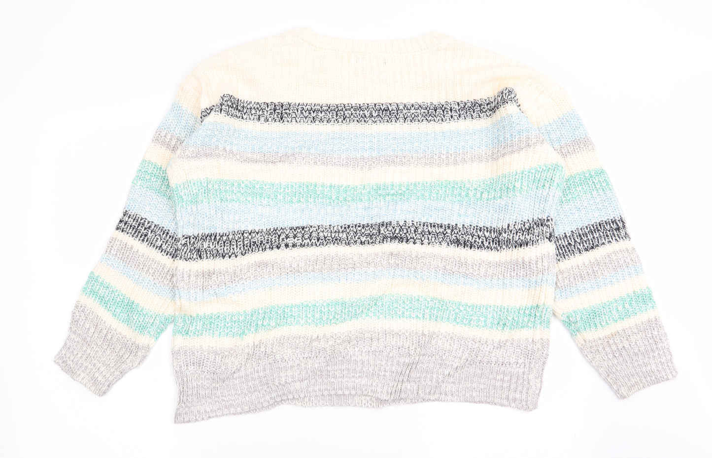 Spirit Womens Multicoloured Striped  Pullover Jumper Size 16