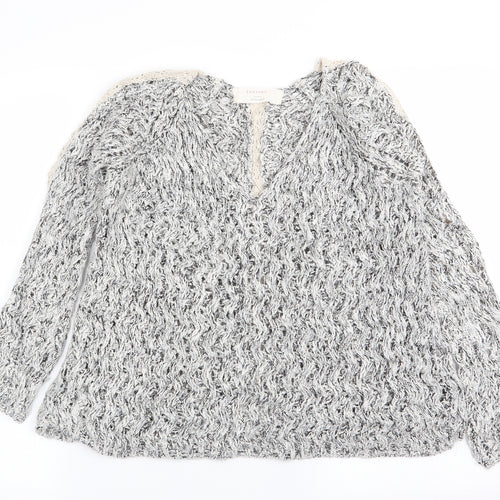 Zara Womens Grey   Pullover Jumper Size S