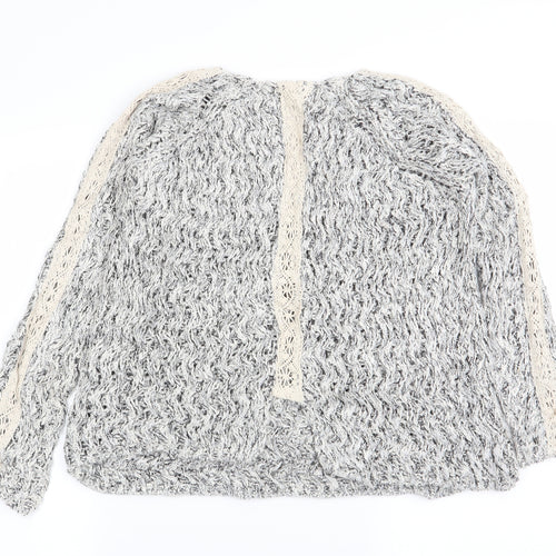 Zara Womens Grey   Pullover Jumper Size S