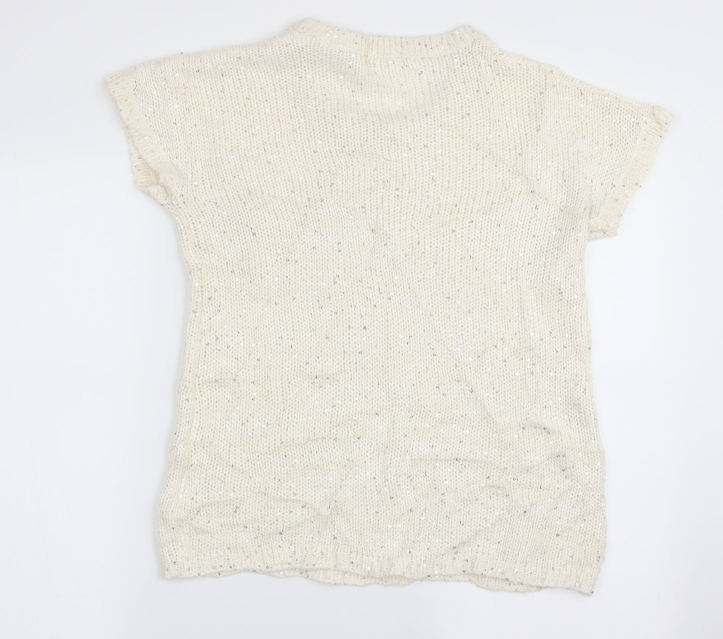 knitwear  Womens White   Basic T-Shirt Size M