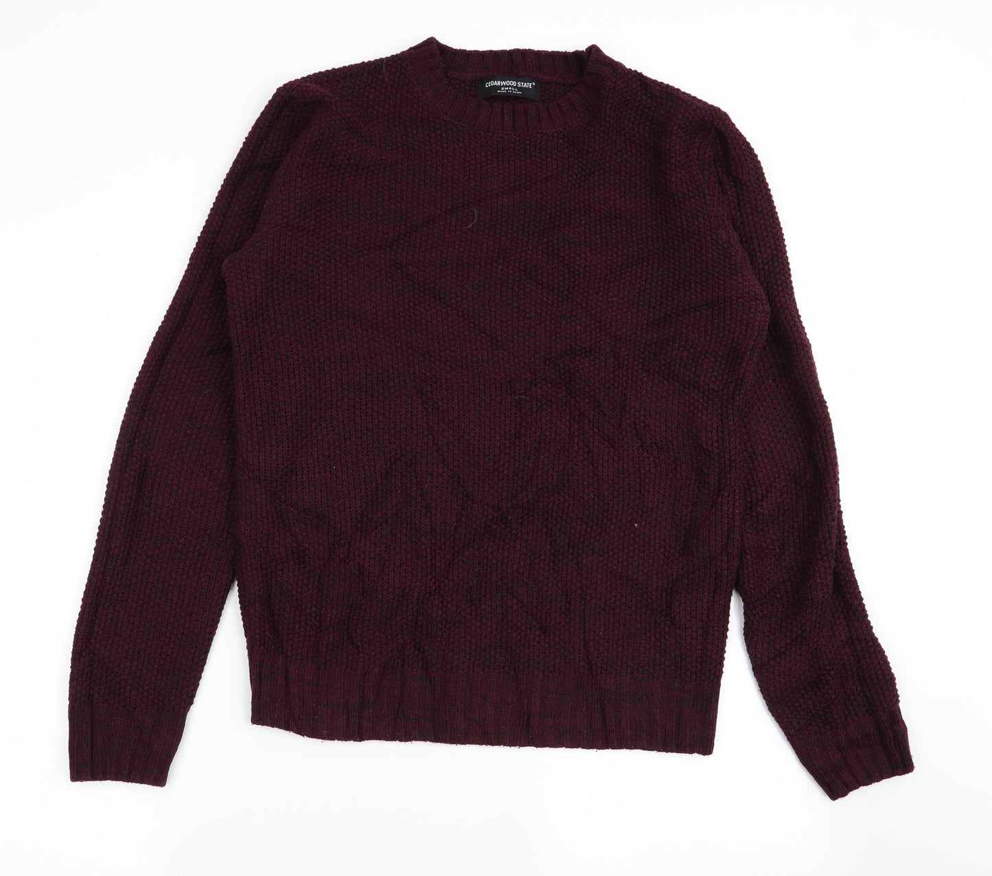 Cedar Wood State Mens Red   Pullover Jumper Size S