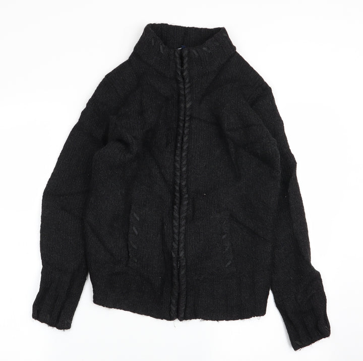 Debenhams Womens Black   Full Zip Jumper Size 12