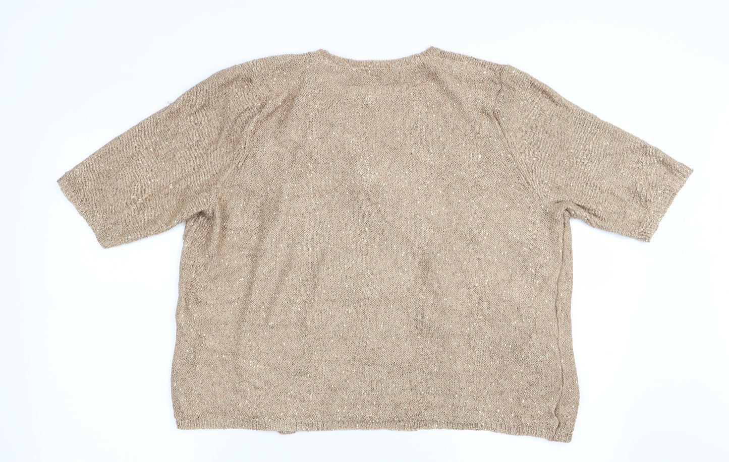 TU Womens Gold   Cardigan Jumper Size 18