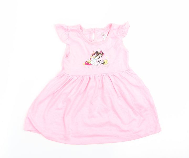 Disney Girls Pink Fit & Flare Size 6-9 Months
