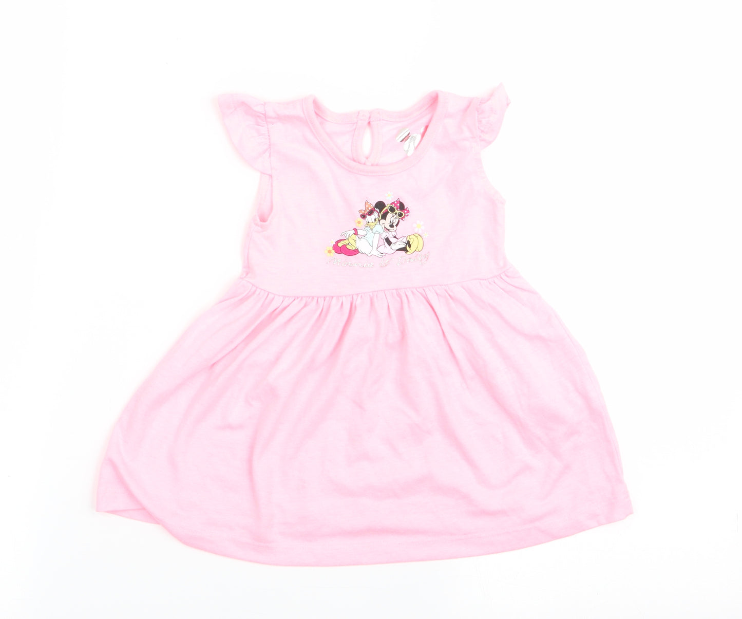 Disney Girls Pink   Fit & Flare  Size 6-9 Months
