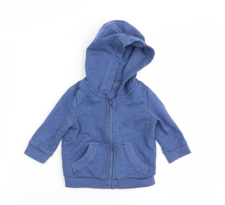 F&F Boys Blue   Full Zip Jumper Size 3-6 Months