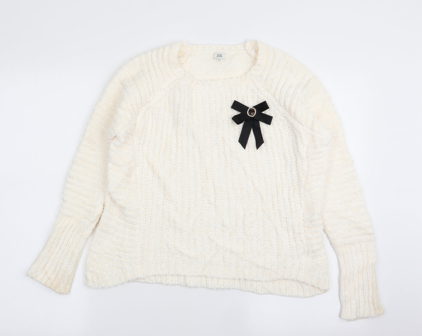 River Island Girls Ivory   Pullover Jumper Size 11-12 Years