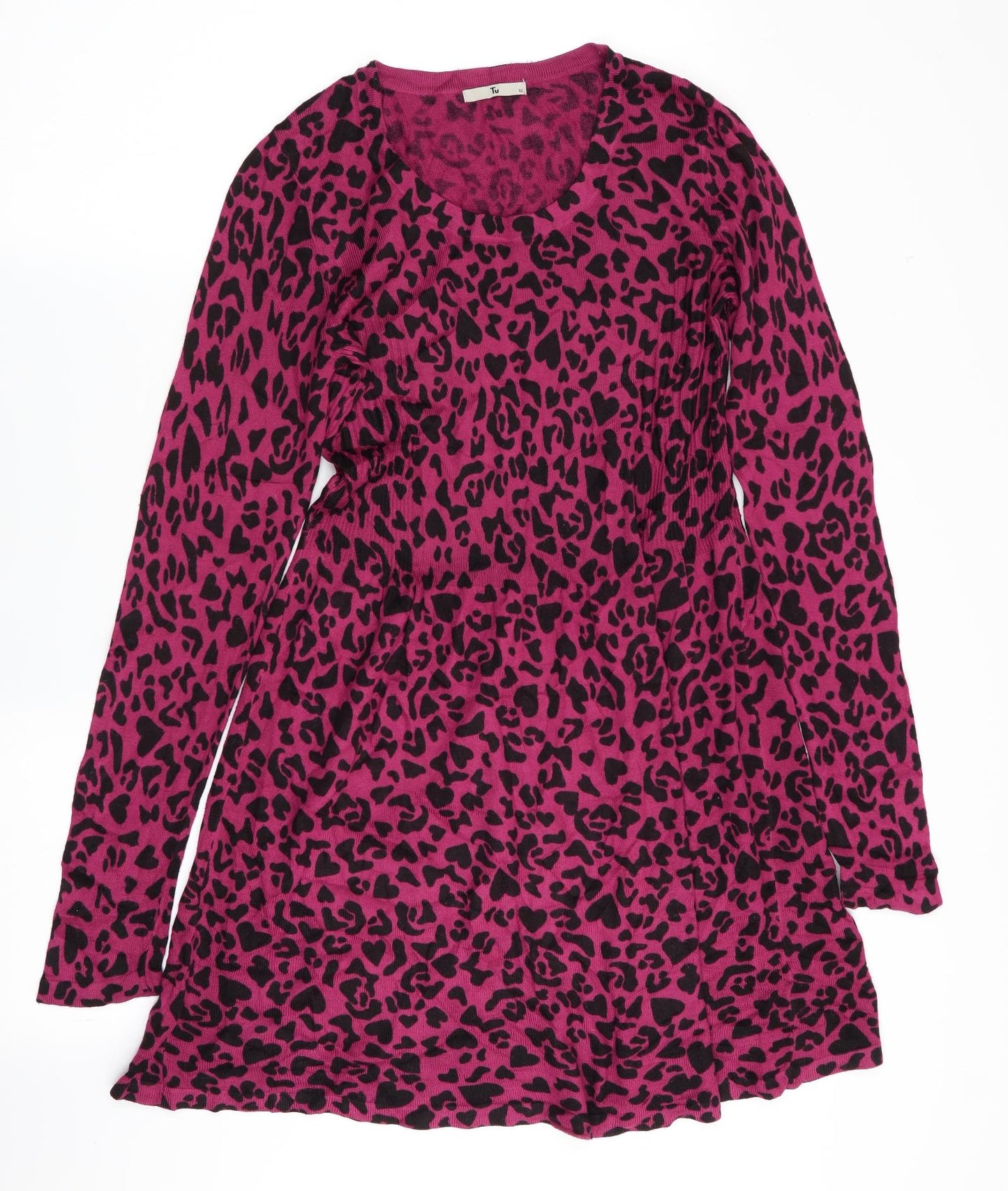 TU Womens Multicoloured Animal Print  Fit & Flare  Size 12