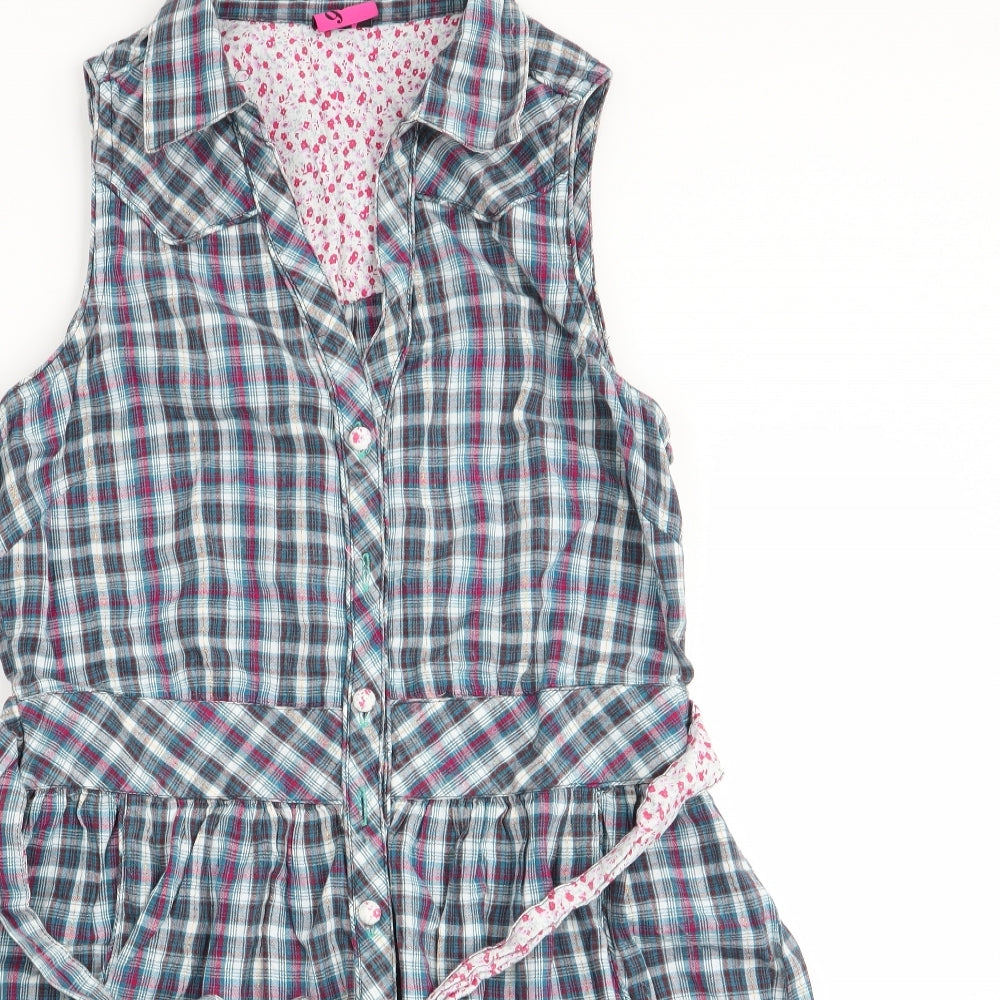 Asda George Womens Multicoloured Check  Fit & Flare  Size 12