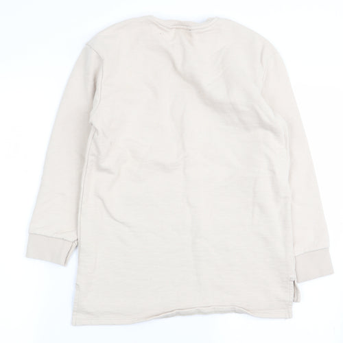 River Island Girls Beige Geometric  Pullover Jumper Size 9-10 Years