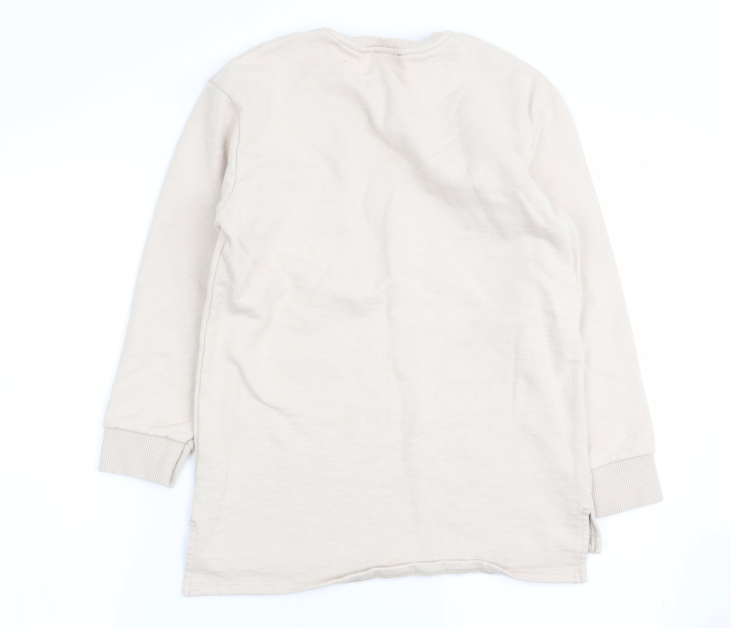 River Island Girls Beige Geometric  Pullover Jumper Size 9-10 Years