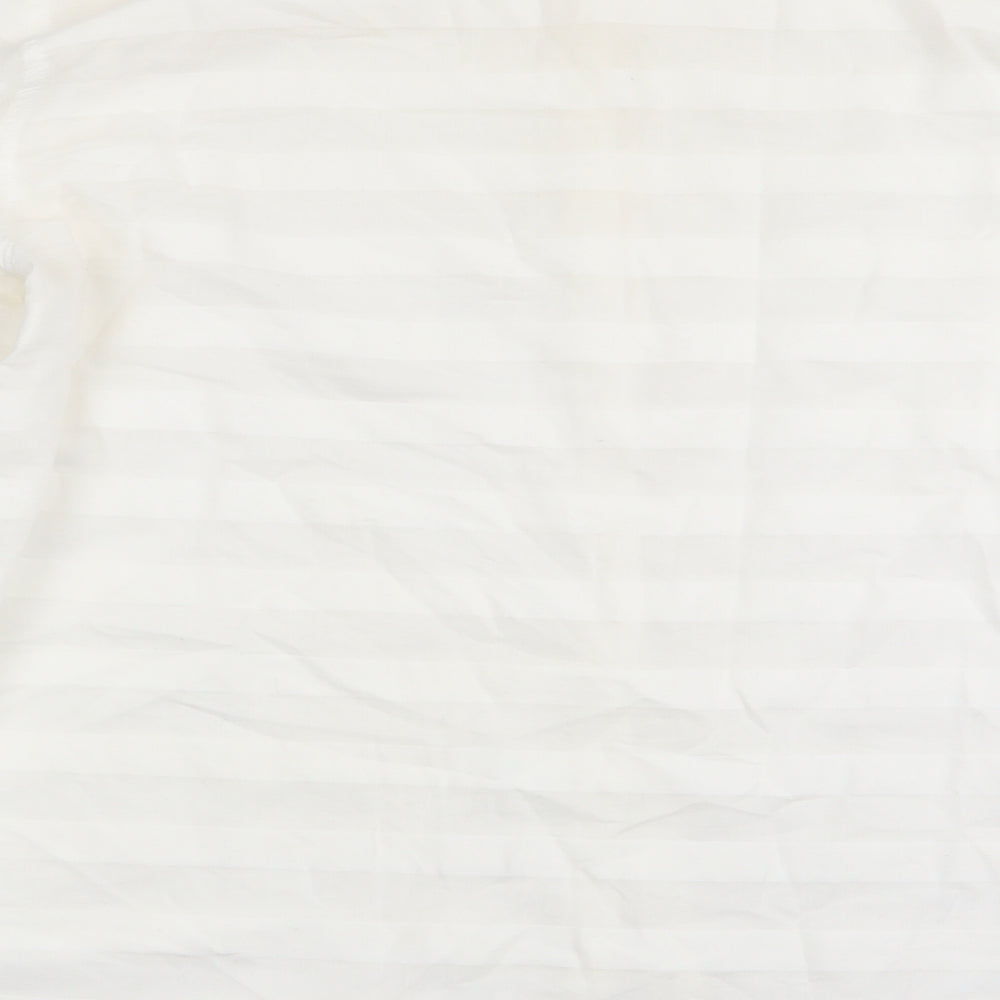 Gap Mens White Striped   Button-Up Size M