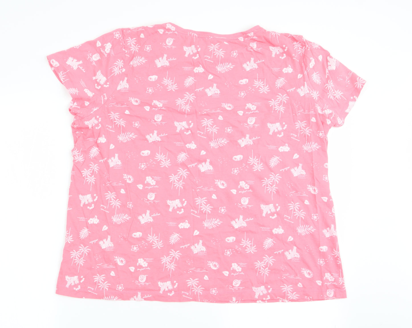 Primark Womens Multicoloured Geometric  Basic T-Shirt Size 18