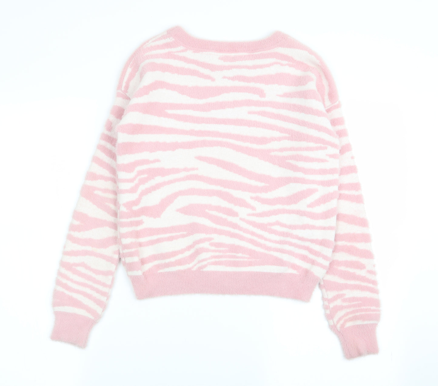 Primark Girls Multicoloured Animal Print  Pullover Jumper Size 11-12 Years