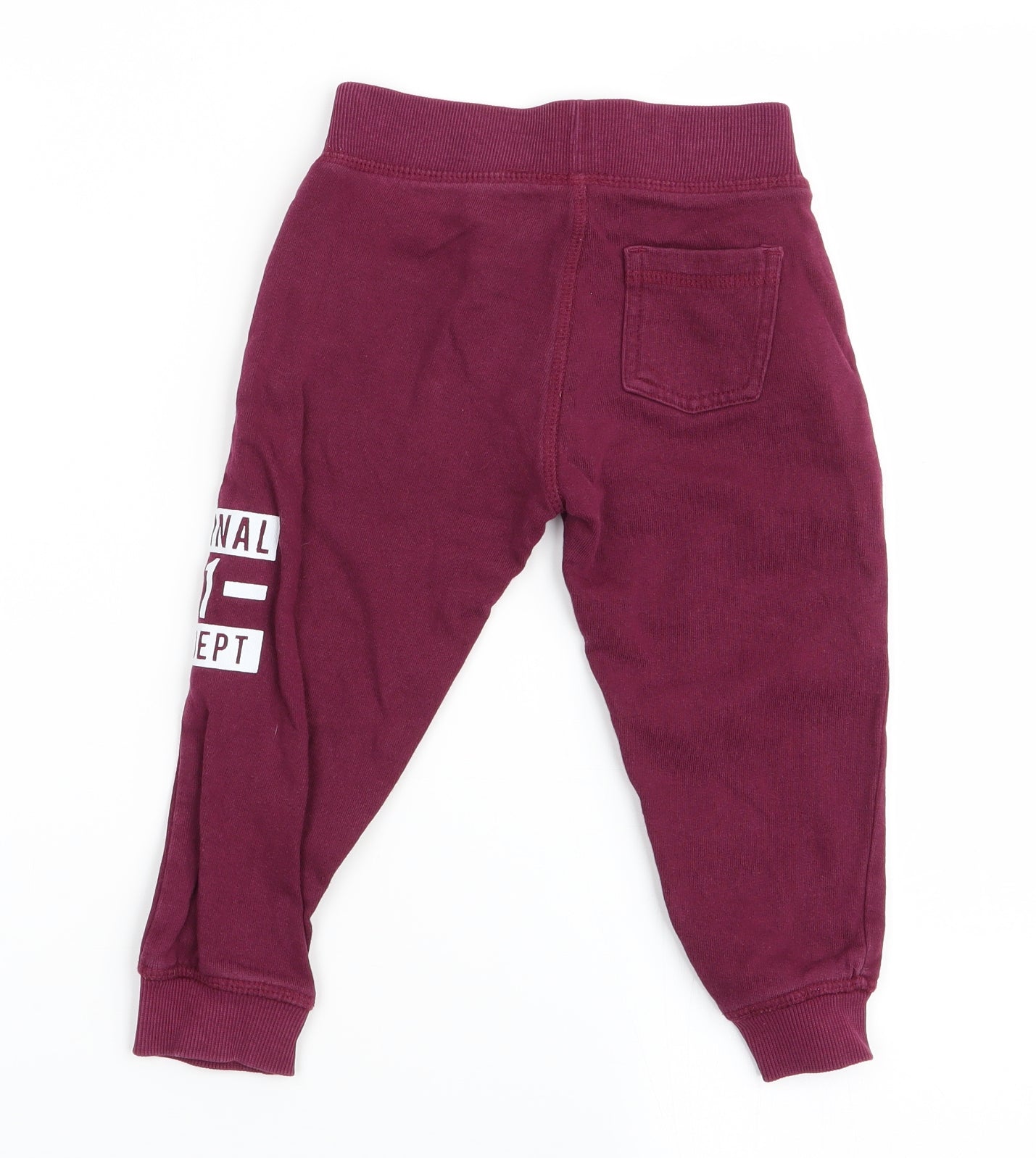 m Boys Red   Jogger Trousers Size 18-24 Months