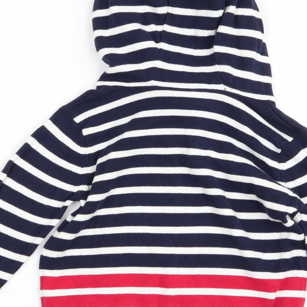 F&F Boys Multicoloured Striped  Pullover Jumper Size 18-24 Months
