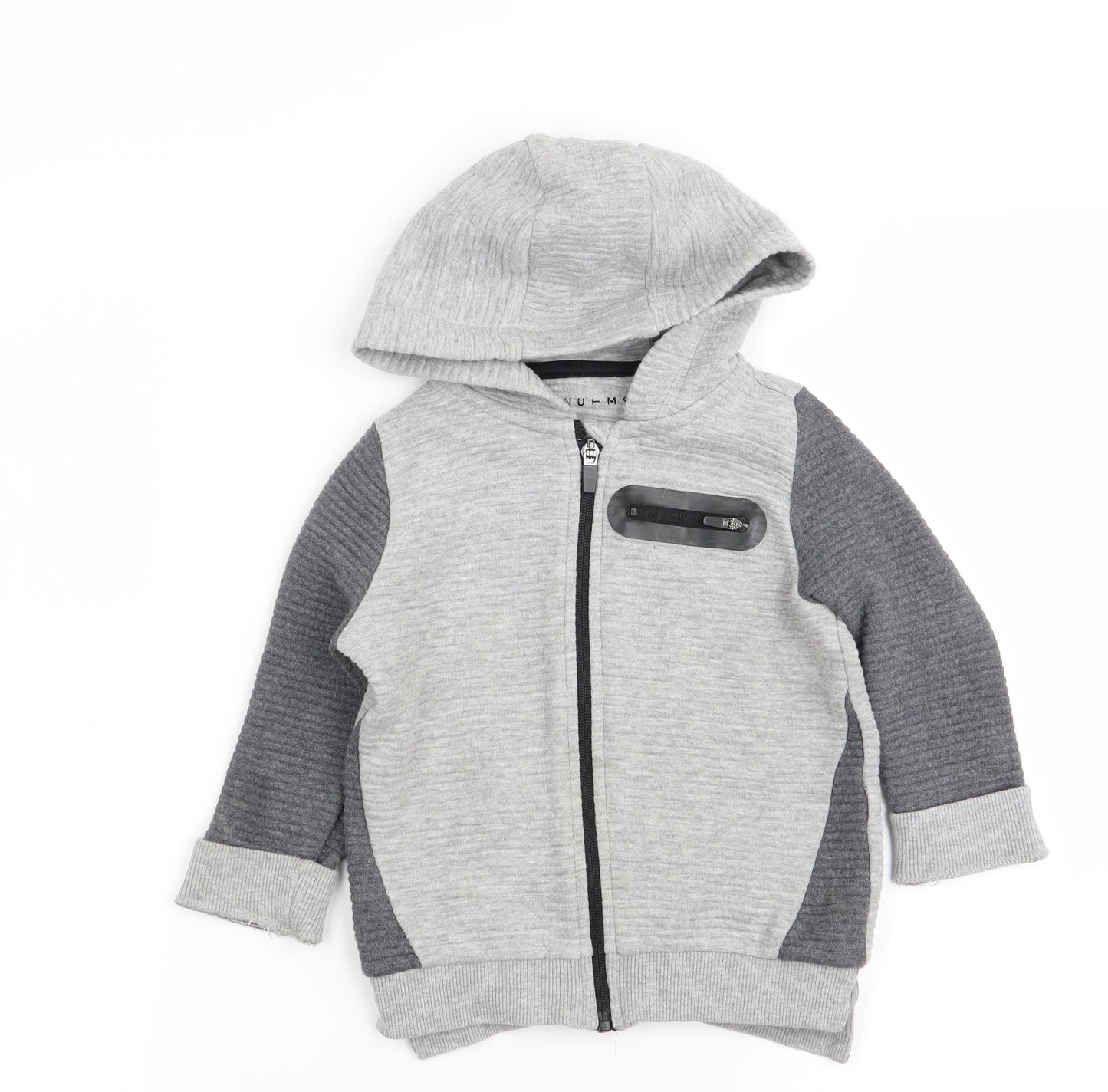 Nutmeg Boys Grey   Full Zip Jumper Size 18-24 Months
