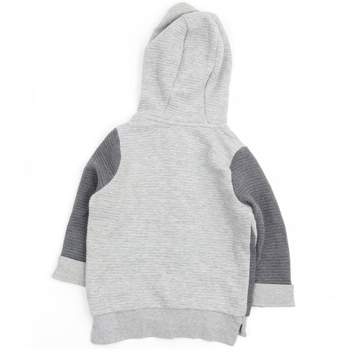 Nutmeg Boys Grey   Full Zip Jumper Size 18-24 Months
