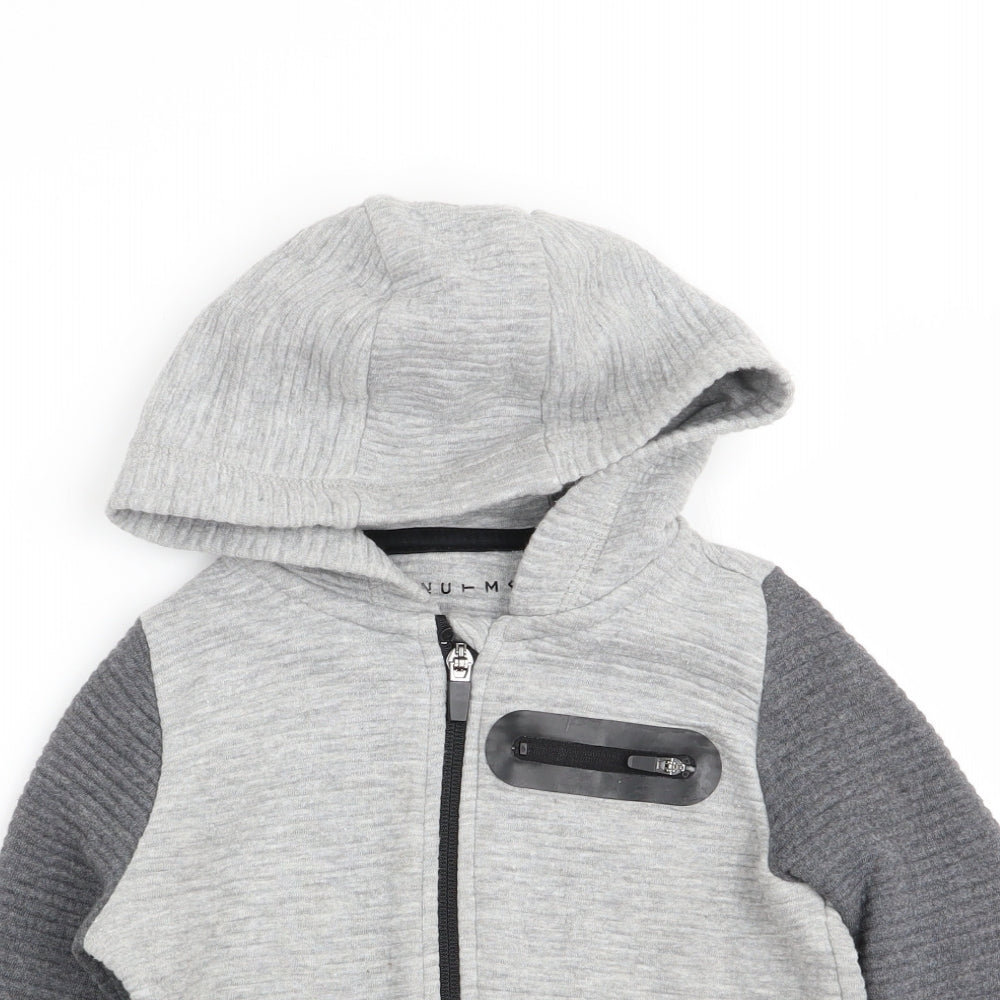 Nutmeg Boys Grey   Full Zip Jumper Size 18-24 Months
