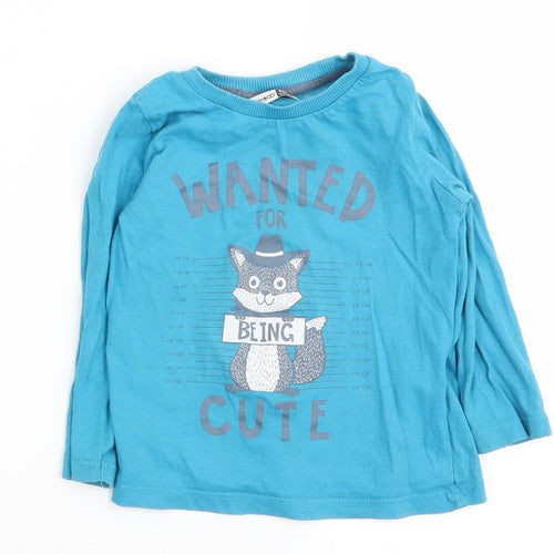 pep and co Boys Blue   Basic T-Shirt Size 12-18 Months