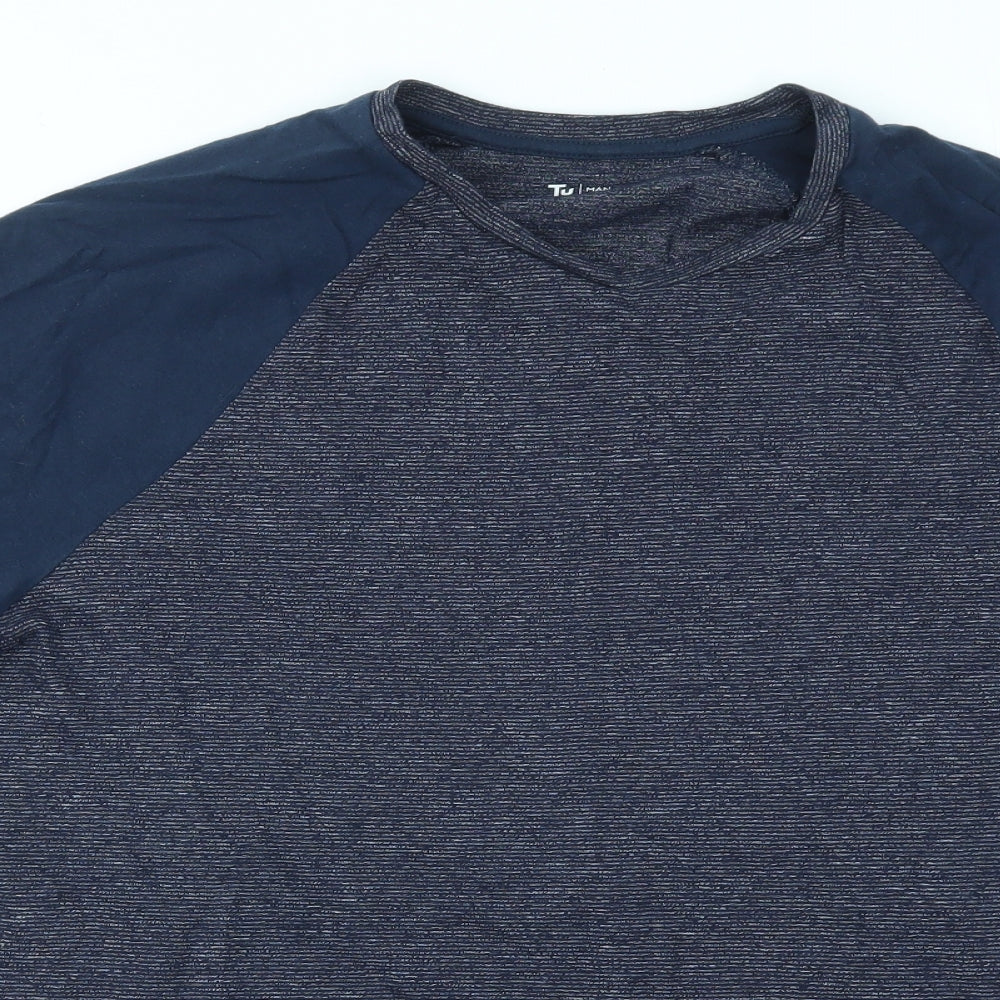 TU Mens Blue    T-Shirt Size M
