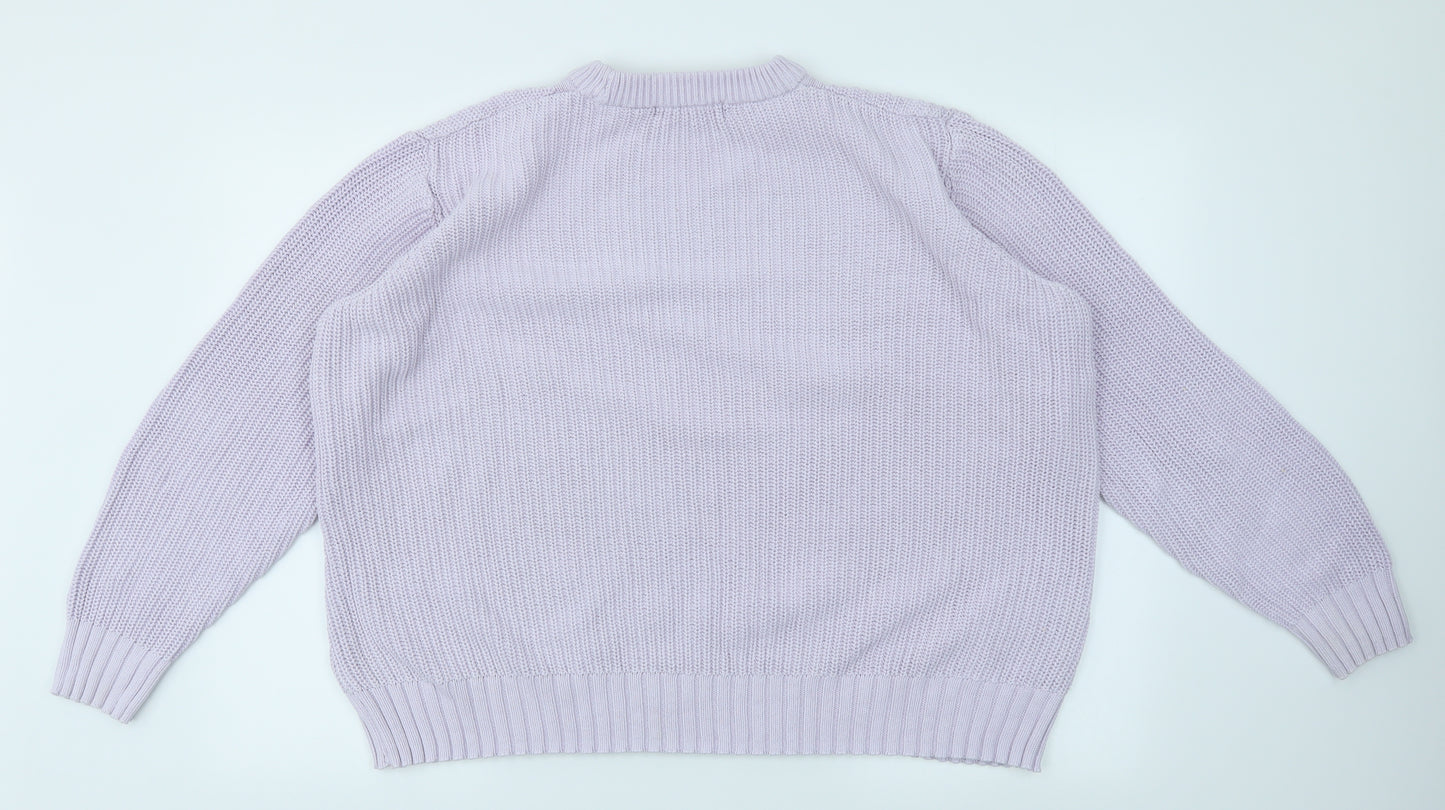 M&S Womens Purple   Pullover Jumper Size XL