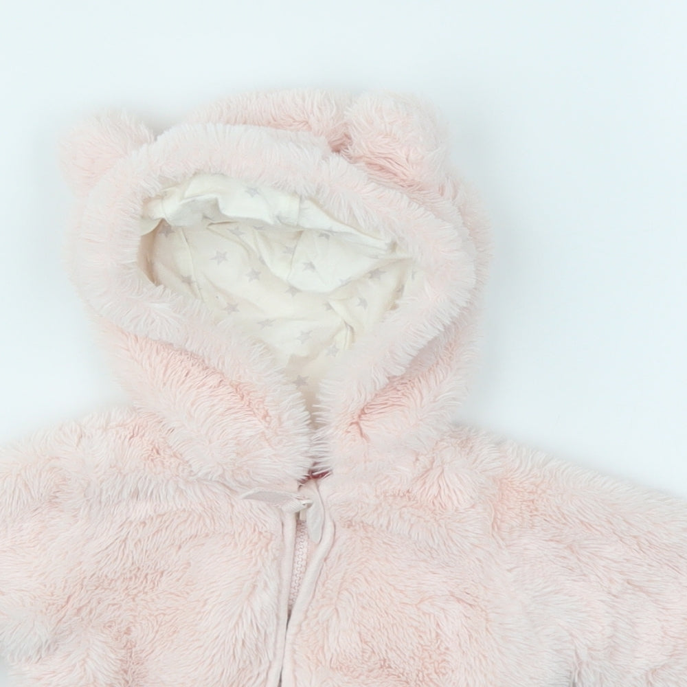 Debenhams Girls Pink   Jacket Coat Size 3-6 Months