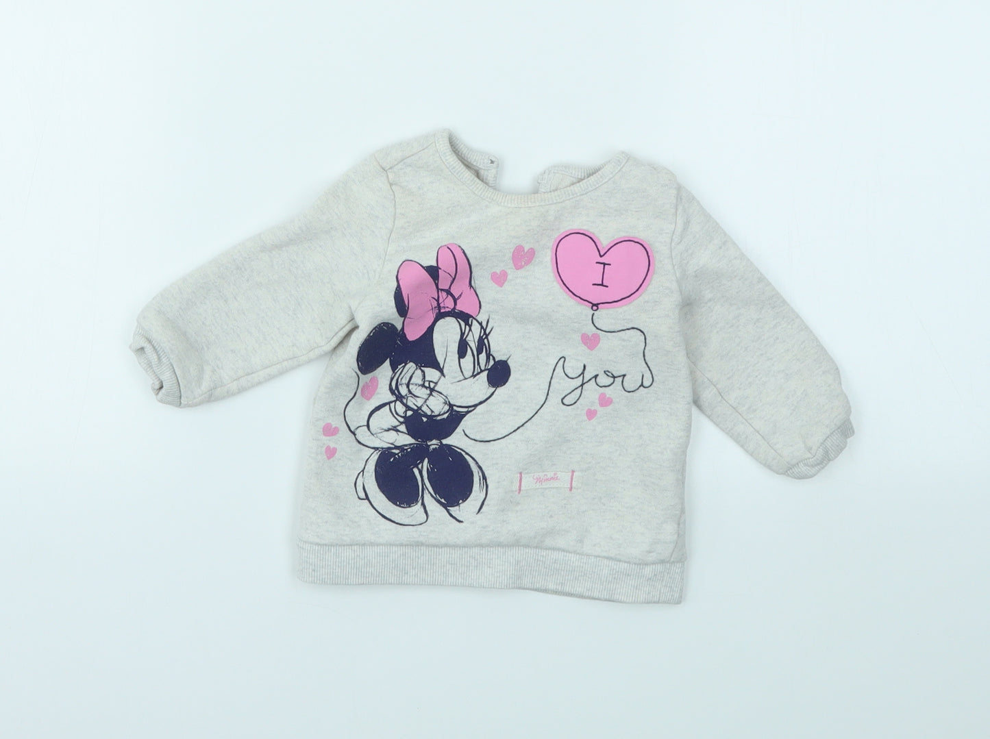 George Girls Grey   Pullover Jumper Size 6-9 Months