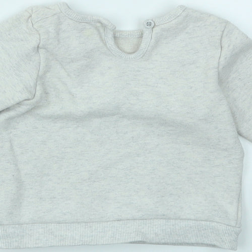 George Girls Grey   Pullover Jumper Size 6-9 Months