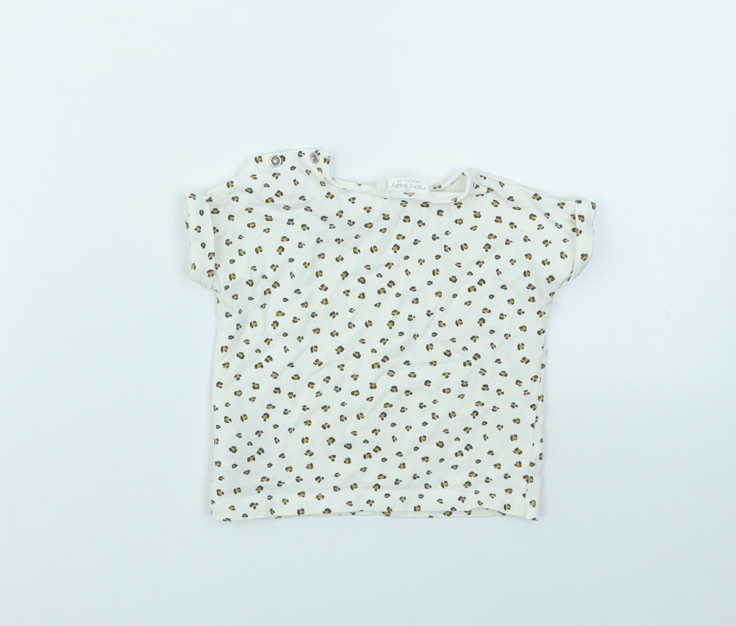 NEXT Girls Multicoloured Animal Print  Basic T-Shirt Size 3-6 Months
