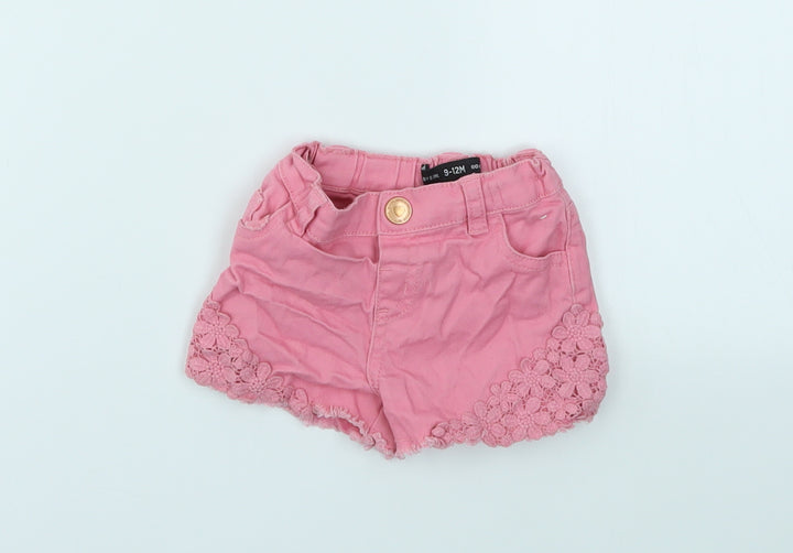 BABY GILR Girls Pink   Capri Jeans Size 9-12 Months